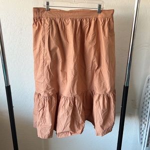 Long Peach Skirt